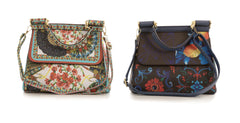 Alive With Style 'Claudia' Handbag/Shoulder Bag by Sassy Duck in Lemon/Dark-Fan/Light