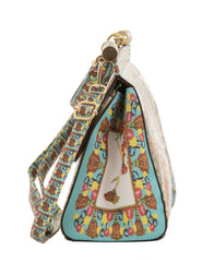 Alive With Style 'Claudia' Handbag/Shoulder Bag by Sassy Duck in Lemon/Dark-Fan/Light