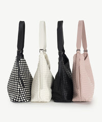Alive With Style 'Vesta' Shoulder Bag by Sassy Black-White-Pink-Black/White