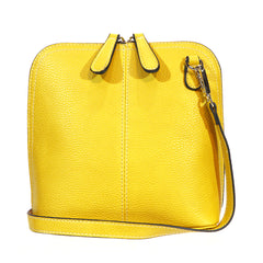 Alive With Style 'Bianca' Cross Body Bag by Sassy Duck in Bay Blue-Yellow-Aqua-Lavender-Pearl-Chocolate-Pumpkin-Violet-Denim-Latte-Metallic-Olive-Black-White