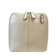 Alive With Style 'Bianca' Cross Body Bag by Sassy Duck in Bay Blue-Yellow-Aqua-Lavender-Pearl-Chocolate-Pumpkin-Violet-Denim-Latte-Metallic-Olive-Black-White