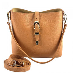 Alive With Style 'Mafalda' Italian Leather Shoulder/Cross Body Bag in Black-Red-Camel-Navy-Taupe/Black-Taupe-Cream-Tan/Brown-Orange-Black/White-Olive-Light Tan-Nude-Light Blue