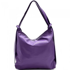 Alive With Style 'Greta GM' Leather Shoulder Bag/Backpack in Fuchsia-Olive-Turquoise-Jade-Lemon-Red-Light Grey-Black-White-Dark Grey-Ice Blue-Mauve-Pink-Salmon-Cream-Taupe-Chocolate-Cobalt-Denim-Tan-Purple-Lavender-Rose