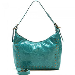 Alive With Style 'Riviera' Italian Leather Shoulder Bag/Cross Body Bag in Jade-Lime-Blue-Beige-Emerald-Taupe-White-Brown-Yellow-Black-Salmon-Red-Dark Taupe