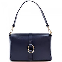 Alive With Style 'Marisa' Italian Leather Shoulder/Cross Body Bag in Navy/White-Beige-Beige/Tan-Beige/Taupe-White-Navy-Ice Blue-Tan-Black-Camel-Red-Taupe-Taupe/Cream