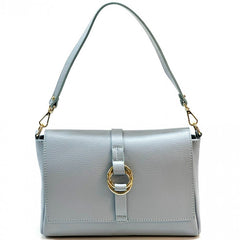 Alive With Style 'Marisa' Italian Leather Shoulder/Cross Body Bag in Navy/White-Beige-Beige/Tan-Beige/Taupe-White-Navy-Ice Blue-Tan-Black-Camel-Red-Taupe-Taupe/Cream