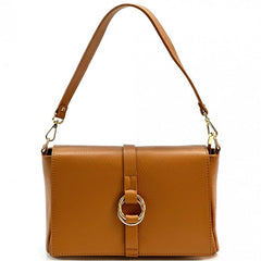 Alive With Style 'Marisa' Italian Leather Shoulder/Cross Body Bag in Navy/White-Beige-Beige/Tan-Beige/Taupe-White-Navy-Ice Blue-Tan-Black-Camel-Red-Taupe-Taupe/Cream