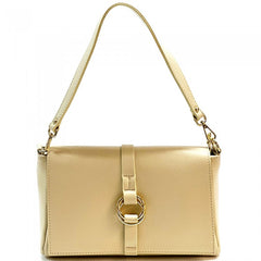 Alive With Style 'Marisa' Italian Leather Shoulder/Cross Body Bag in Navy/White-Beige-Beige/Tan-Beige/Taupe-White-Navy-Ice Blue-Tan-Black-Camel-Red-Taupe-Taupe/Cream