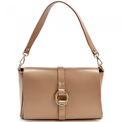 Alive With Style 'Marisa' Italian Leather Shoulder/Cross Body Bag in Navy/White-Beige-Beige/Tan-Beige/Taupe-White-Navy-Ice Blue-Tan-Black-Camel-Red-Taupe-Taupe/Cream