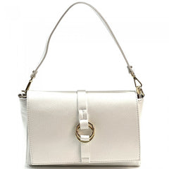 Alive With Style 'Marisa' Italian Leather Shoulder/Cross Body Bag in Navy/White-Beige-Beige/Tan-Beige/Taupe-White-Navy-Ice Blue-Tan-Black-Camel-Red-Taupe-Taupe/Cream