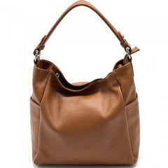 Alive With Style 'Betta' Italian Leather Shoulder/Cross Body Bag in Black-Purple-Blue-Taupe-Dark Taupe-Dark Red-Pink-Tan-Olive-Navy-White-Cream-Chocolate-Red-Wine