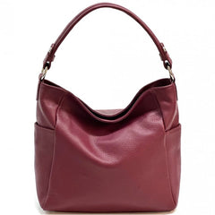 Alive With Style 'Betta' Italian Leather Shoulder/Cross Body Bag in Black-Purple-Blue-Taupe-Dark Taupe-Dark Red-Pink-Tan-Olive-Navy-White-Cream-Chocolate-Red-Wine