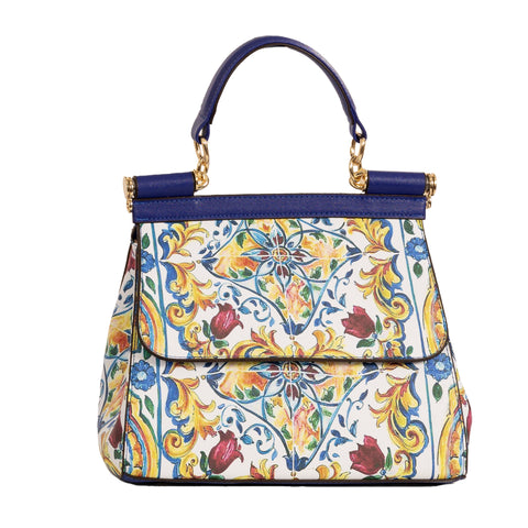 Alive With Style 'Claudia' Handbag/Shoulder Bag by Sassy Duck in Milagro-Tile-Circus-Lemon-Fan