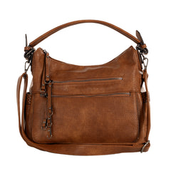 Alive With Style 'Alexa' Shoulder Bag by Sassy Duck in Black-Tan-Red