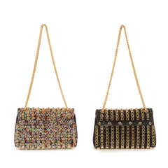 Alive With Style 'Frida' Shoulder/Cross Bag by Sassy Duck in Black-Multi