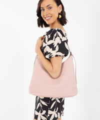 Alive With Style 'Vesta' Shoulder Bag by Sassy Black-White-Pink-Black/White