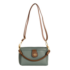 Alive With Style 'Trinity' Handbag/Shoulder/Cross Body Bag by Sassy Duck in Brown-Green-Black