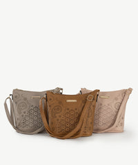 Alive With Style 'Andorra' Shoulder/Cross Body Bag by Sassy Duck in Beige-Tan-Nude