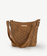Alive With Style 'Andorra' Shoulder/Cross Body Bag by Sassy Duck in Beige-Tan-Nude