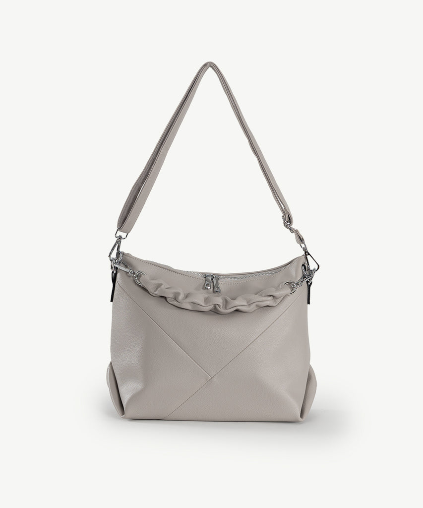 Alive With Style 'Valencia' Shoulder/Cross Body Bag by Sassy Duck in Tan-Beige-Grey