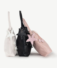 Alive With Style 'Tosca' Shoulder/Handbag/Tote by Sassy Duck in White-Black-Pink