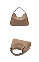 Alive With Style 'Finn' Leather Shoulder/Cross Body Bag in Taupe-Black