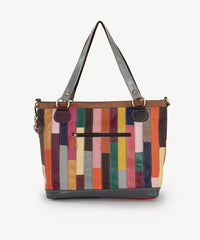 Alive With Style 'Botanica' Leather Tote/Handbag/Shoulder Bag by Sassy Duck in Multi
