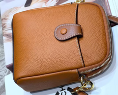 Alive With Style 'Poppet' Leather Shoulder/Cross Body Bag in Black-Green-Taupe-Cream-Tan