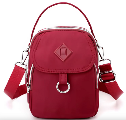 Alive With Style 'Chi Chi' Shoulder/Cross Body Bag by Sassy Duck in Black-Red-Navy-Light Blue