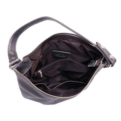 Alive With Style 'Evie' Leather Shoulder/Cross Body Bag in Black-White-Navy-Grey-Cream