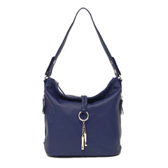 Alive With Style 'Evie' Leather Shoulder/Cross Body Bag in Black-White-Navy-Grey-Cream