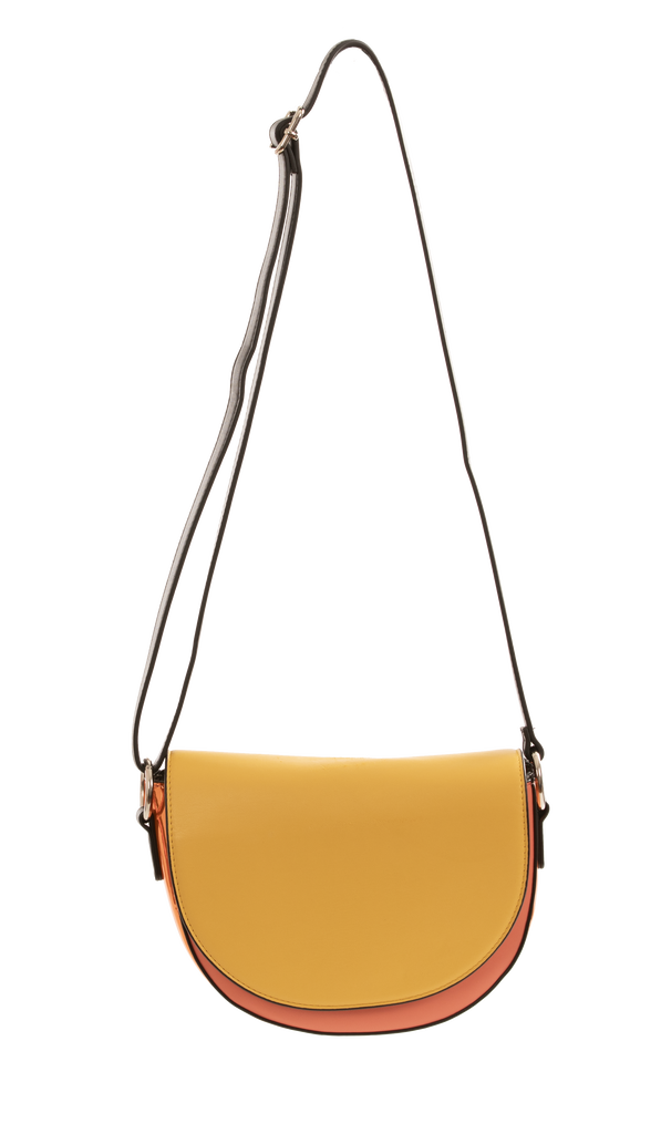 Alive With Style 'Poppy' Shoulder/Cross Body by Sassy Duck in Yellow-Mauve