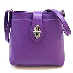 Alive With Style 'Micol' Italian Leather Shoulder/Cross Body Bag in Cream/Tan-Fuchsia-Red/Black-DarkTaupe-Taupe/Black-Wine-Cream-IceBlue-Black-Nude-Beige-Green-Grey-Purple-Chocolate-Pink-Tan-Red-Denim