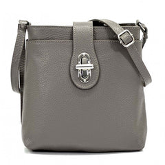 Alive With Style 'Micol' Italian Leather Shoulder/Cross Body Bag in Cream/Tan-Fuchsia-Red/Black-DarkTaupe-Taupe/Black-Wine-Cream-IceBlue-Black-Nude-Beige-Green-Grey-Purple-Chocolate-Pink-Tan-Red-Denim