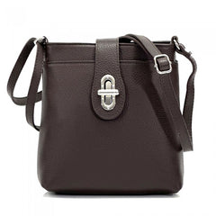 Alive With Style 'Micol' Italian Leather Shoulder/Cross Body Bag in Cream/Tan-Fuchsia-Red/Black-DarkTaupe-Taupe/Black-Wine-Cream-IceBlue-Black-Nude-Beige-Green-Grey-Purple-Chocolate-Pink-Tan-Red-Denim