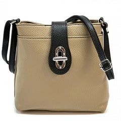Alive With Style 'Micol' Italian Leather Shoulder/Cross Body Bag in Light Blue-Navy-Red-Cream-Yellow-Black-Jade-Green-Fuschia-Taupe/Black-Tan-Emerald-White-Nude-Light Taupe-Avocado-Brown-Cream/Taupe-Taupe/Brown-Wine-Cobalt-Dark Taupe-Mint-Purple