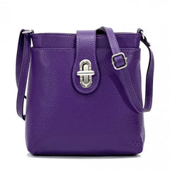 Alive With Style 'Micol' Italian Leather Shoulder/Cross Body Bag in Light Blue-Navy-Red-Cream-Yellow-Black-Jade-Green-Fuschia-Taupe/Black-Tan-Emerald-White-Nude-Light Taupe-Avocado-Brown-Cream/Taupe-Taupe/Brown-Wine-Cobalt-Dark Taupe-Mint-Purple