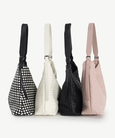 Alive With Style 'Vesta' Shoulder Bag by Sassy Black-White-Pink-Black/White
