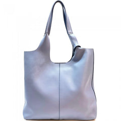 Alive With Style 'Claudia' Italian Leather Shoulder Bag/Tote in Orange-Silver-Fuchsia-Red-Olive-Navy-Ice Blue-Grey-Tan-Gold-Cream-Pink-White-Green-Bronze-Brown-Petrol-Dark Brown-Light Taupe-Dark Grey-Wine-Dusty Pink-Dark Taupe