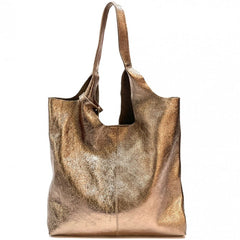 Alive With Style 'Claudia' Italian Leather Shoulder Bag/Tote in Orange-Silver-Fuchsia-Red-Olive-Navy-Ice Blue-Grey-Tan-Gold-Cream-Pink-White-Green-Bronze-Brown-Petrol-Dark Brown-Light Taupe-Dark Grey-Wine-Dusty Pink-Dark Taupe