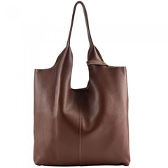 Alive With Style 'Claudia' Italian Leather Shoulder Bag/Tote in Orange-Silver-Fuchsia-Red-Olive-Navy-Ice Blue-Grey-Tan-Gold-Cream-Pink-White-Green-Bronze-Brown-Petrol-Dark Brown-Light Taupe-Dark Grey-Wine-Dusty Pink-Dark Taupe