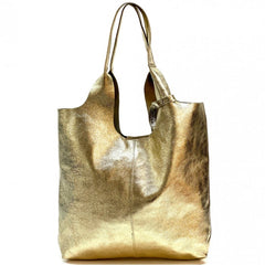 Alive With Style 'Claudia' Italian Leather Shoulder Bag/Tote in Orange-Silver-Fuchsia-Red-Olive-Navy-Ice Blue-Grey-Tan-Gold-Cream-Pink-White-Green-Bronze-Brown-Petrol-Dark Brown-Light Taupe-Dark Grey-Wine-Dusty Pink-Dark Taupe