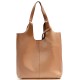 Alive With Style 'Claudia' Italian Leather Shoulder Bag/Tote in Orange-Silver-Fuchsia-Red-Olive-Navy-Ice Blue-Grey-Tan-Gold-Cream-Pink-White-Green-Bronze-Brown-Petrol-Dark Brown-Light Taupe-Dark Grey-Wine-Dusty Pink-Dark Taupe