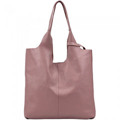 Alive With Style 'Claudia' Italian Leather Shoulder Bag/Tote in Orange-Silver-Fuchsia-Red-Olive-Navy-Ice Blue-Grey-Tan-Gold-Cream-Pink-White-Green-Bronze-Brown-Petrol-Dark Brown-Light Taupe-Dark Grey-Wine-Dusty Pink-Dark Taupe