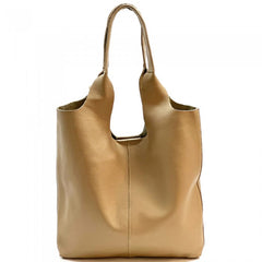 Alive With Style 'Claudia' Italian Leather Shoulder Bag/Tote in Orange-Silver-Fuchsia-Red-Olive-Navy-Ice Blue-Grey-Tan-Gold-Cream-Pink-White-Green-Bronze-Brown-Petrol-Dark Brown-Light Taupe-Dark Grey-Wine-Dusty Pink-Dark Taupe