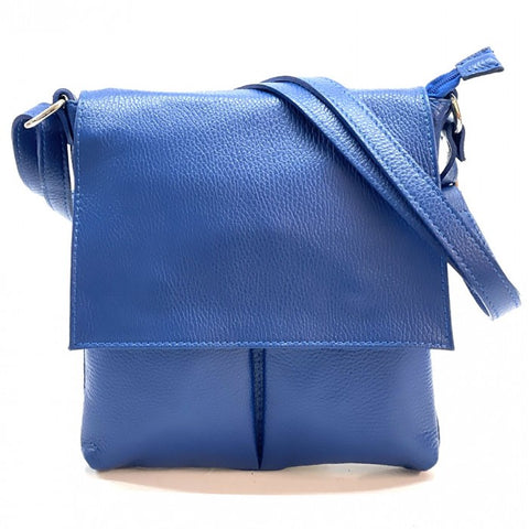 Alive With Style 'Oriana' Italian Leather Shoulder/Cross Body Bag in Black-Yellow-LightBlue-Orange-White-LightGrey-Grey-Tan-Pink-Navy-IceBlue-Purle-Sage-LightCaramel-Cream-DarkRed-BrightBlue-Nude-Wine-Chocolate-Blue