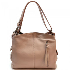 Alive With Style 'Melie' Italian Leather Shoulder/Cross Body Bag in Beige/Blk-Orange/Blk-Cream/Tan-Cream-White/Blk-White-Cream/Taupe-Navy/Tan-Blue-LtBlue/Navy-Tan-Pink-Yellow-Grey-Black-DkBlue-Nude-DustyPink-Red-Taupe-Tan-Green-Purple-RedBlack