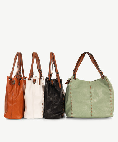 Alive With Style 'Margot' Shoulder/Cross Body Bag by Sassy Duck in Rust-Black-White-Green