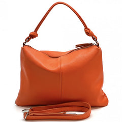 Alive With Style 'Lunaria' Italian Leather Handbag/Shoulder Bag/Cross Body Bag in Yellow-Lavender-Jacaranda-Green-Navy-LtTaupe-Red-Cobalt-Cream-White-Orange-Wine-Fuchsia-Animal-Brown-Black-Bronze-Petrol-Pink-DrkRed-LtGreen-DrkGreen-Purple-Tan-Grey-IceBlue