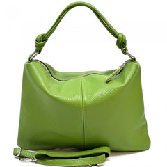 Alive With Style 'Lunaria' Italian Leather Handbag/Shoulder Bag/Cross Body Bag in Yellow-Lavender-Jacaranda-Green-Navy-LtTaupe-Red-Cobalt-Cream-White-Orange-Wine-Fuchsia-Animal-Brown-Black-Bronze-Petrol-Pink-DrkRed-LtGreen-DrkGreen-Purple-Tan-Grey-IceBlue